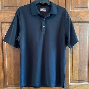 Mens black polo shirt